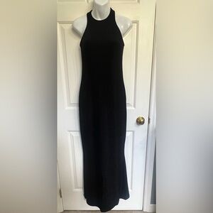 Klassy Network Black Shimmering Bodycon Maxi Dress Sz Medium (made small)